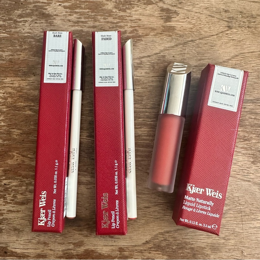Small bundle of new Kjaer Weiss Lip Pencils and Lip gloss - priced to sell!